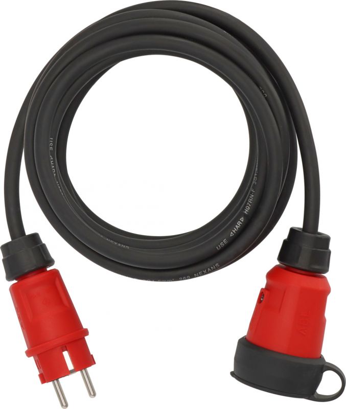 Brennenstuhl professionalLINE Verlängerungskabel VN 1110 IP44, 5m schwarz H07RN-F 3G1,5 - 9161050110
