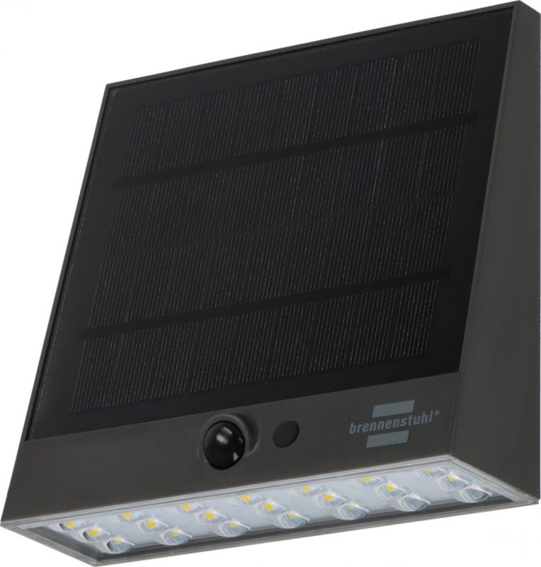 Brennenstuhl Solar LED Strahler mit Infrarot-Bewegungsmelder SOL 1000 Plana, 1000lm, IP54 - 1173740002