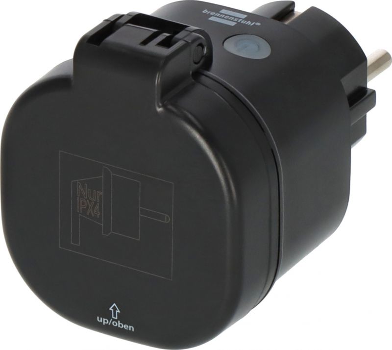 Brennenstuhl Connect WiFi Steckdose WA 3600 XS03 schwarz IP44 - 1294860100