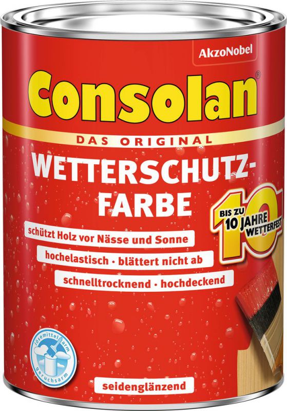 CONSOLAN Wetterschutzfarbe Kaffeebraun 2,5l - 5844405