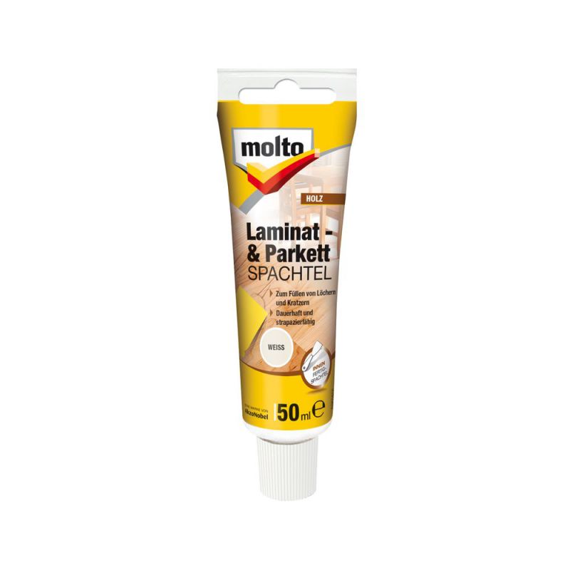 MOLTO Laminat+Parketspachtel Weiss 50ml - 5233021