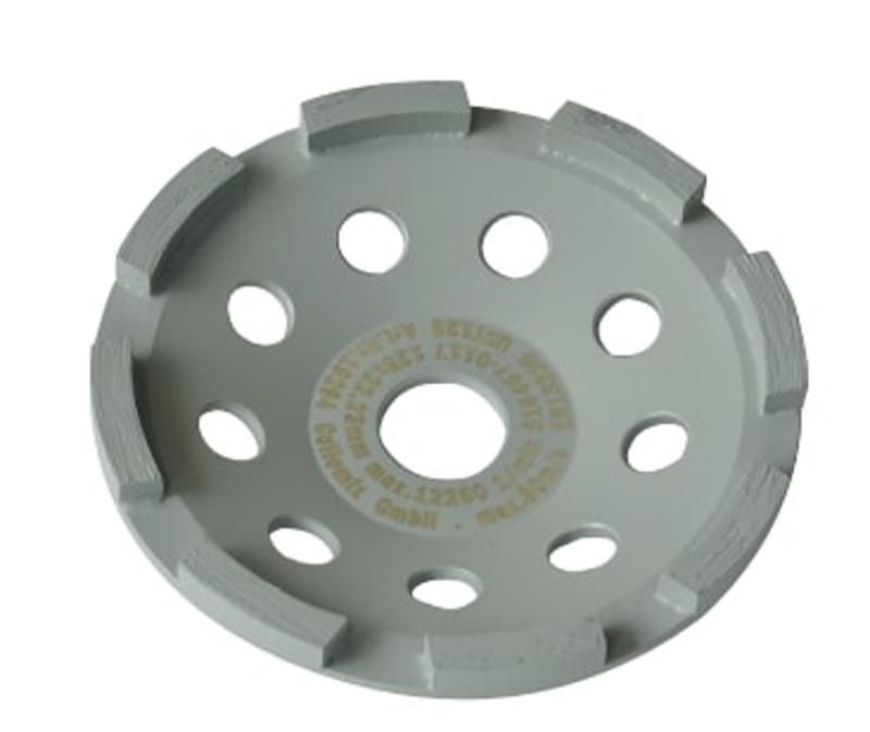 COLLOMIX Schleiftopf UST 125 Universal grau, Ø 125 mm, Höhe 22 mm, Standard-Diamantschleiftopf, für abrasives Material - 19294