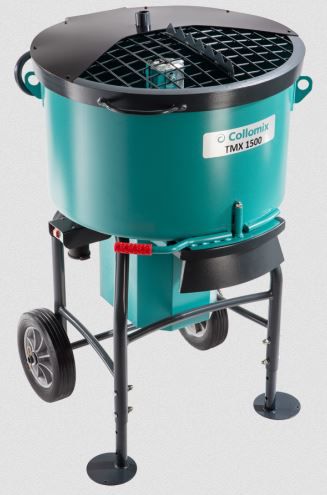 COLLOMIX Kompaktmischer TMX 1500, 2,8 kW, 230 V, max. Nutzvolumen 120 Liter - 37081