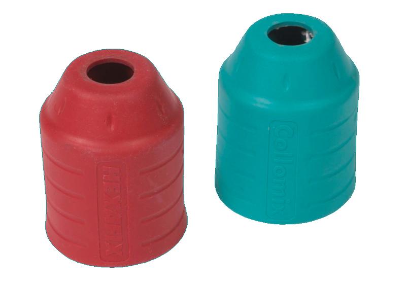COLLOMIX Douille de protection pour accouplement HEXAFIX - 1 jeu pour Xo 55 duo (rouge/turquoise)