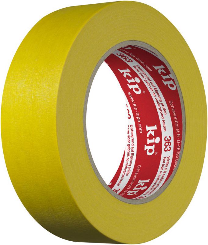 Ruban à plâtrer KIP - jaune 36mm x 50m (24 rouleaux) - 363-36