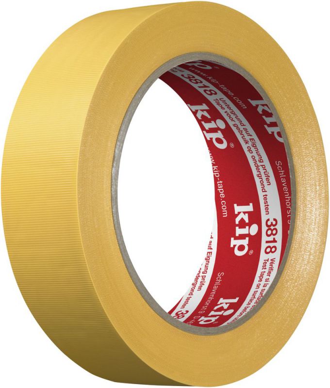 KIP 3818 PVC-Schutzband – quergerillt, gelb 30mm x 33m (60 Rollen) - 3818-13