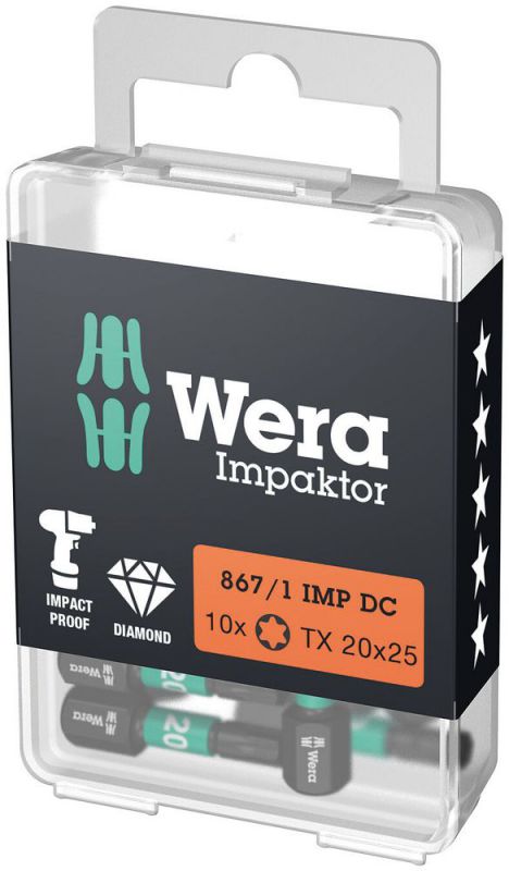 Wera 867/1 IMP DC TORX® DIY Impaktor Bits - 05057624001