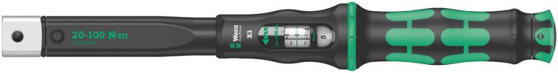 Wera Click-Torque X 3 Drehmomentschlüssel für Einsteckwerkzeuge, 20-100 Nm, 9x12 x 20-100 Nm - 05075653001
