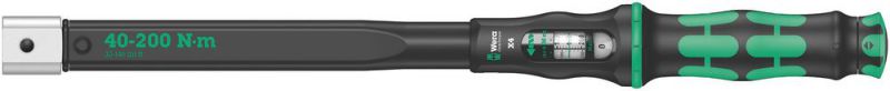 Wera Click-Torque X 4 Drehmomentschlüssel für Einsteckwerkzeuge, 40-200 Nm, 14x18 x 40-200 Nm - 05075654001