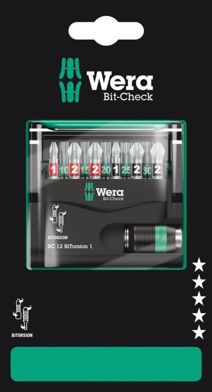 Wera Bit-Check 12 BiTorsion 1 SB - 05136385001