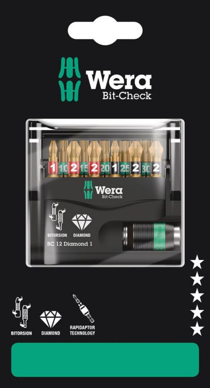 Wera Bit-Check 12 Diamond 1 SB - 05136392001