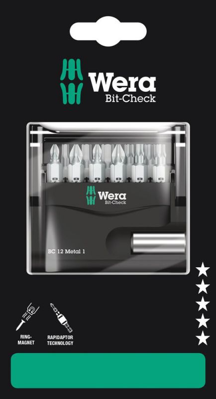 Wera Bit-Check 12 Metal 1 SB - 05136393001