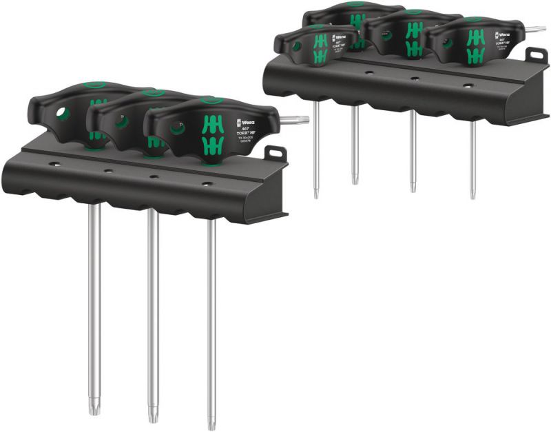 Wera 467/7 TORX® HF Set 1 Schraubendrehersatz Quergriff TORX® Schraubendreher mit Haltefunktion - 05023452001