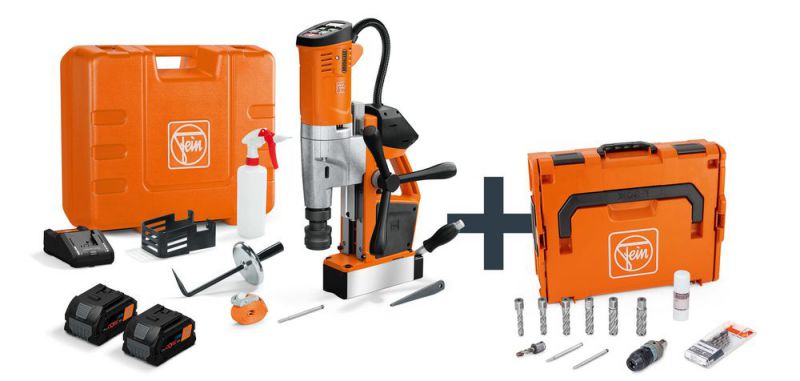 FEIN Akku-Universal-Magnet-Kernbohrmaschine bis 35 mm mit Anwenderset AKBU 35 - 71700466000