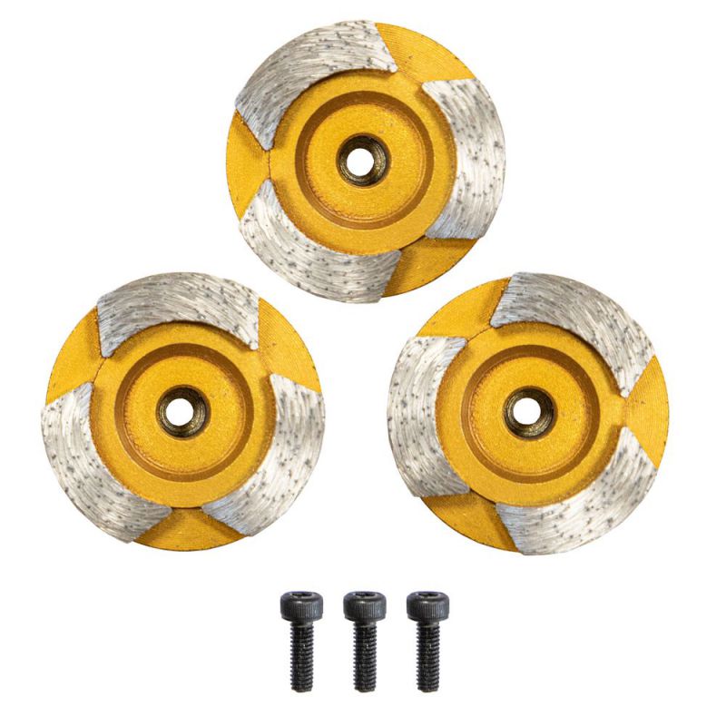 EIBENSTOCK Plateau de ponçage diamanté Ø 44mm Set de 3 pièces Béton - 37134000