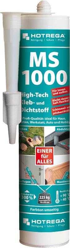 HOTREGA MS 1000 High-Tech Kleb- und Dichtstoff 290 ml (weiß)