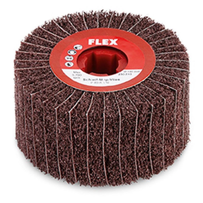 Flex Tambour à lamelles et toiles abrasives (mixte) Tambour à lamelles en toile abrasive, P 240/A280,diam. 100 x 100