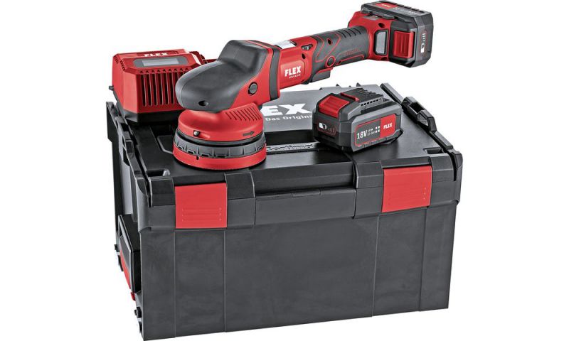 FLEX Akku-Exzenterpolierer XCE 8 125 18.0-EC/5.0 Set - 438413