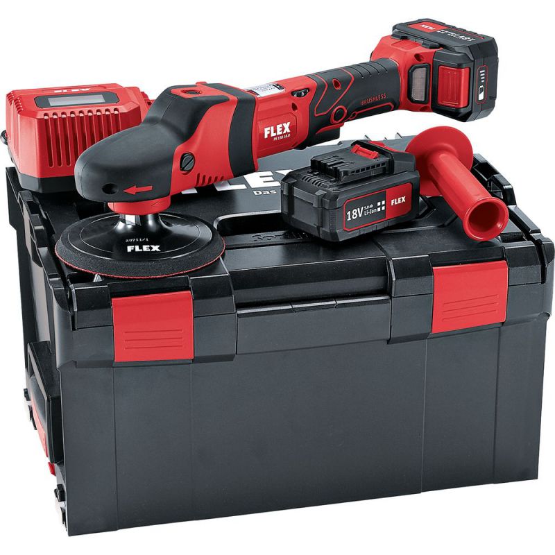 FLEX Akku-Polierer PE 150 18.0-EC/5.0 Set - 447153