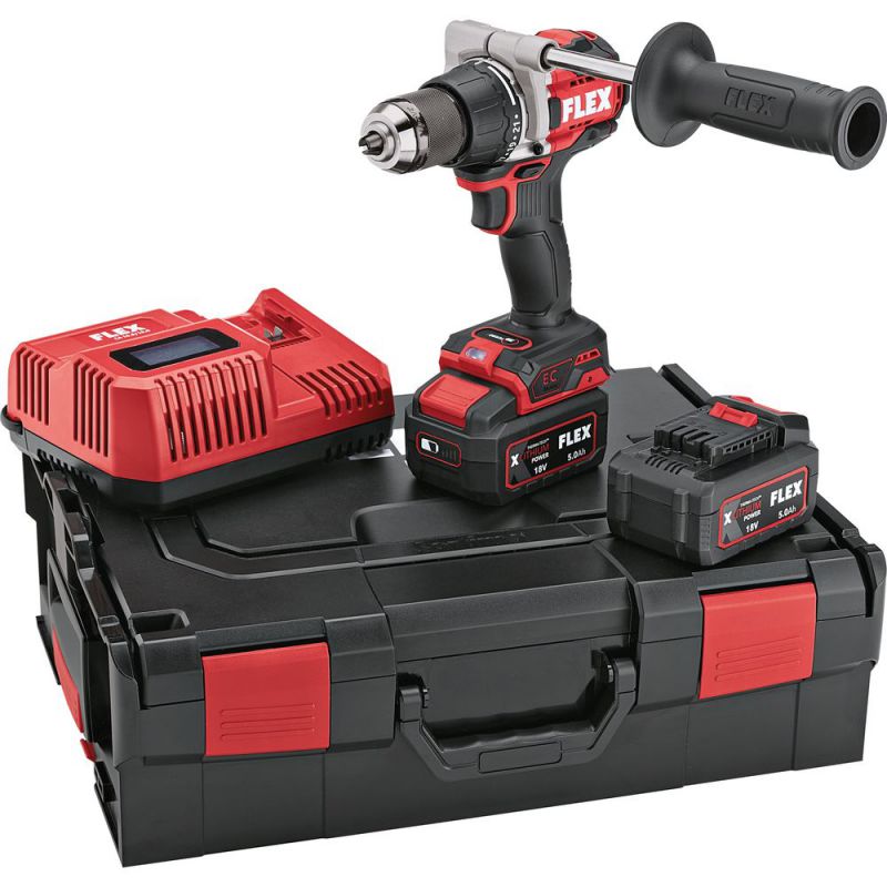 FLEX Akku-Bohrschrauber DD 2G 18.0-EC HD/5.0 Set - 531274
