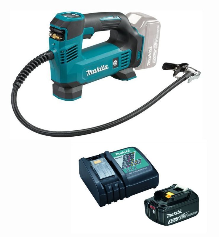 MAKITA Akku Kompressor 18V + 1 Akku 3,0 Ah + Ladegerät - DMP180SF1