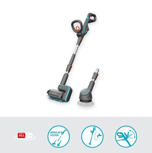 GARDENA 14842-55 Akku-Multi-Reiniger AquaBrush Universal 04/18V 