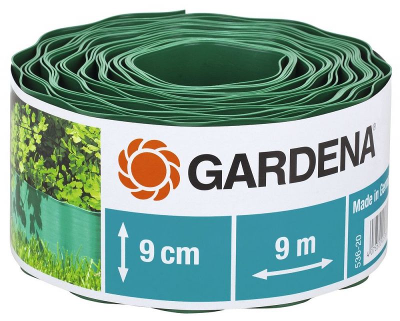 GARDENA Rouleau de bordure de pelouse 00536-20 9 cm de haut, 9 m de long