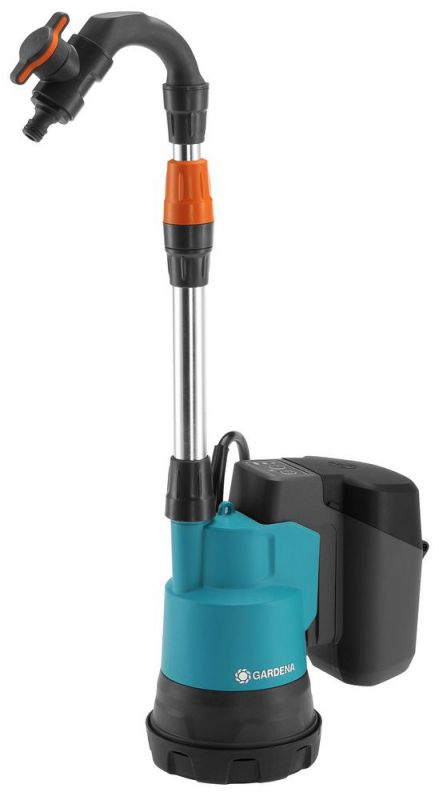 GARDENA 14602-66 Pompe de réservoir d'eau de pluie sans fil 2000/2 18V P4A solo