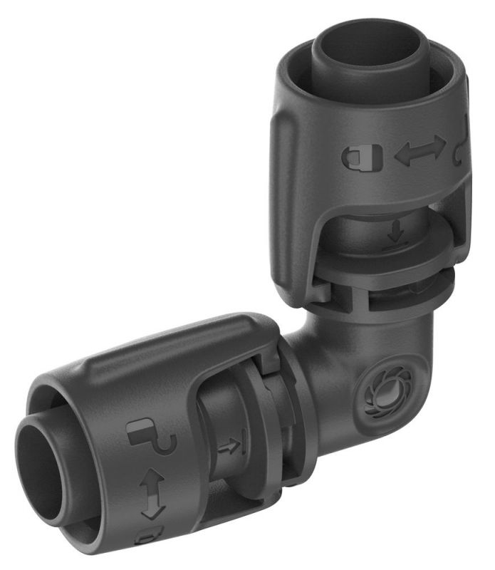 GARDENA 13202-20 Système Micro-Drip Pièce en L 13 mm (1/2")