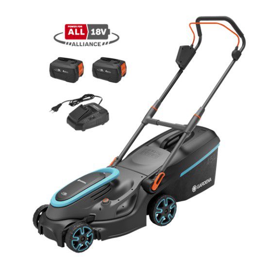Gardena Tondeuse PowerMax 37/36V P4A- Kit prêt à l'emploi