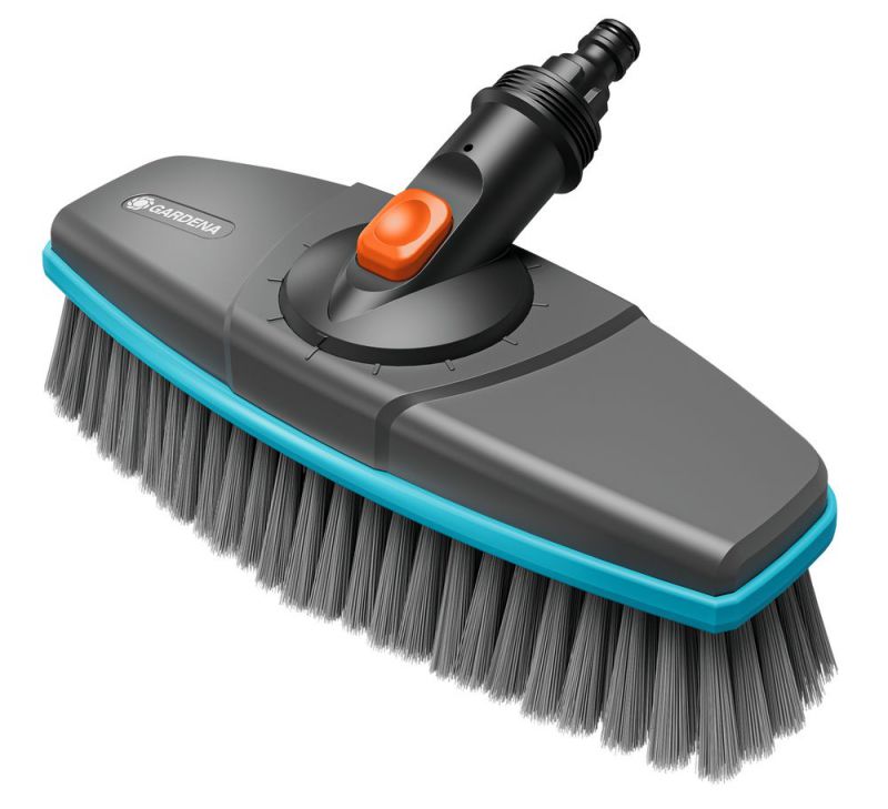 GARDENA Brosse à manche souple Cleansystem, pour grandes surfaces sensibles