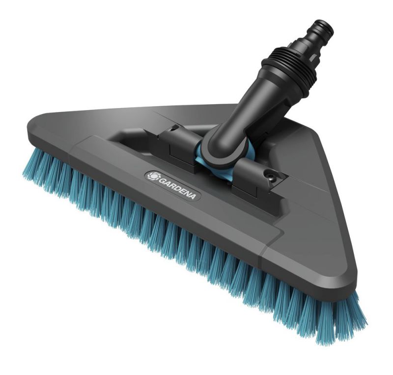 GARDENA Brosse à manche dure flex Cleansystem, pour grandes surfaces résistantes