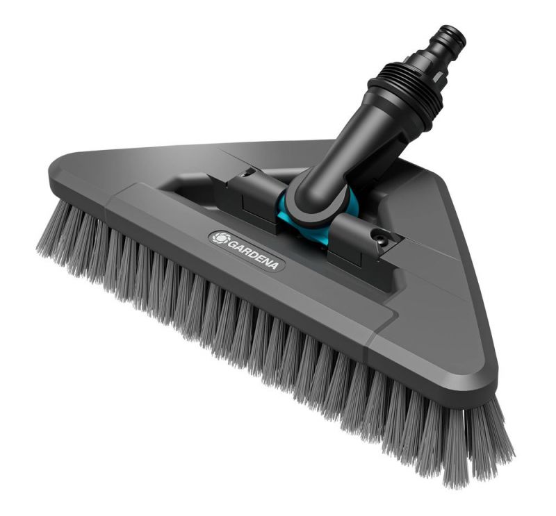 GARDENA Brosse à manche souple flex Cleansystem, pour grandes surfaces délicates