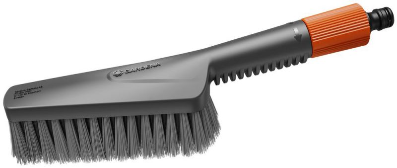 GARDENA Brosse de lavage à main S souple Cleansystem, raccordable à l'eau, pour petites surfaces