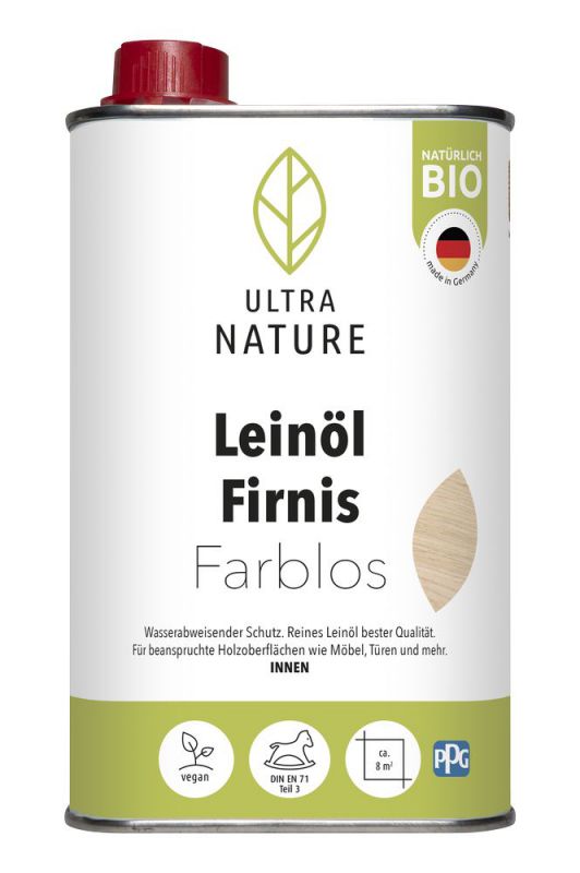 Ultra Nature Leinöl firnis Farblos 0,5 l - 682351