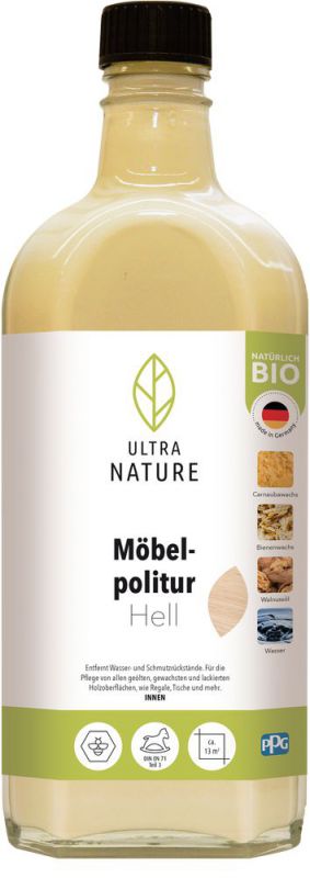 Ultra Nature Möbelpolitur Hell 0,25 l - 682375