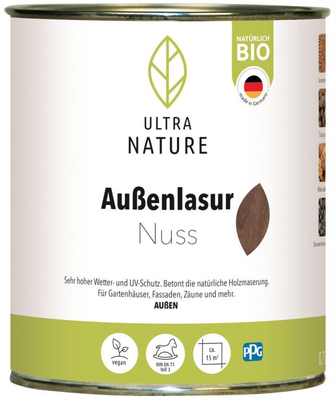Ultra Nature Außenlasur Nuss 0,75 l - 682365