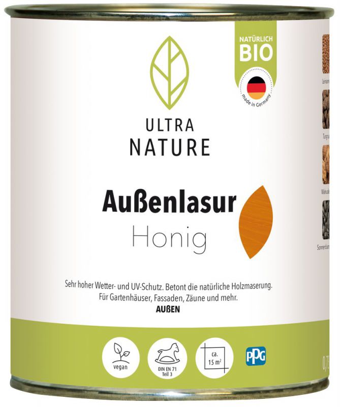 Ultra Nature Außenlasur Honig 0,75 l - 682368