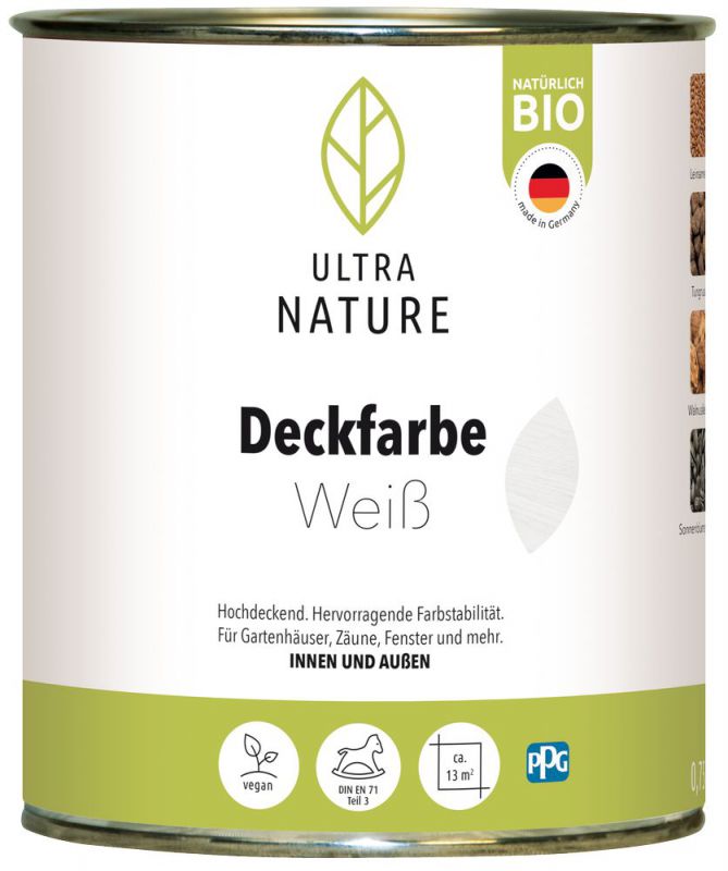 Ultra Nature Deckfarbe Weiß 0,75 l - 682372