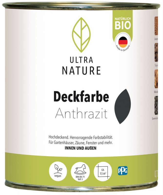 Ultra Nature Deckfarbe Anthrazit 0,75 l - 682374