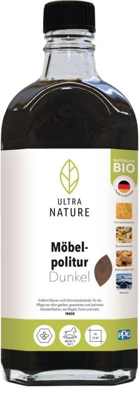 Ultra Nature Möbelpolitur Dunkel 0,25 l - 682965