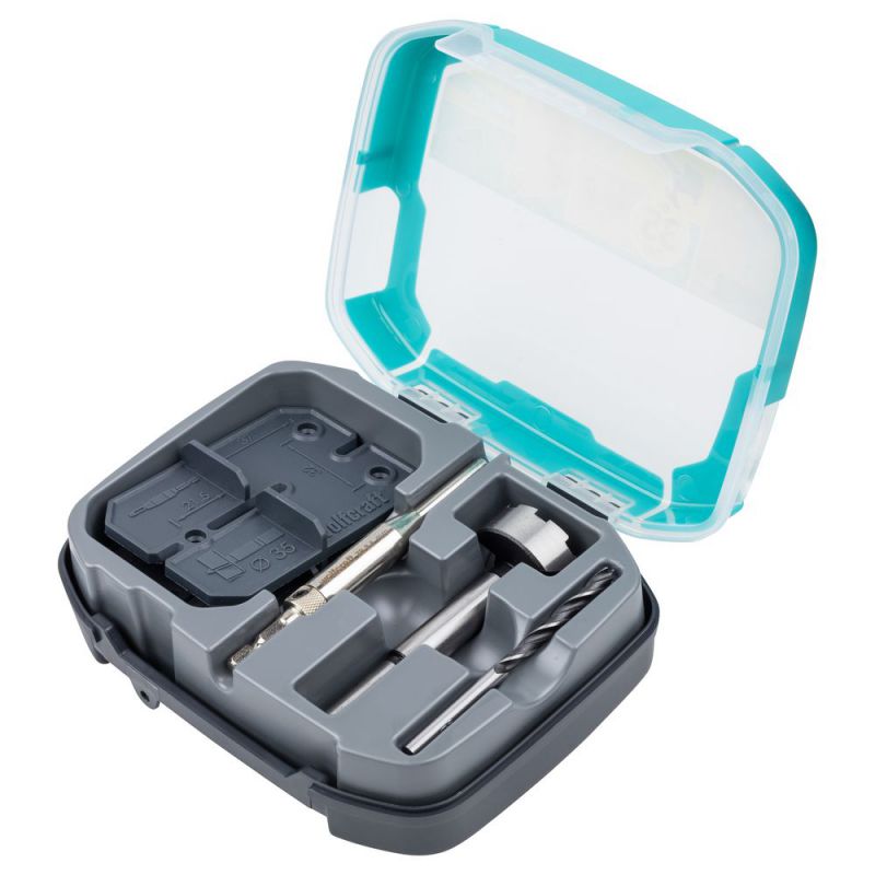 wolfcraft 1 Scharnierloch-Set 35 mm - 4656000