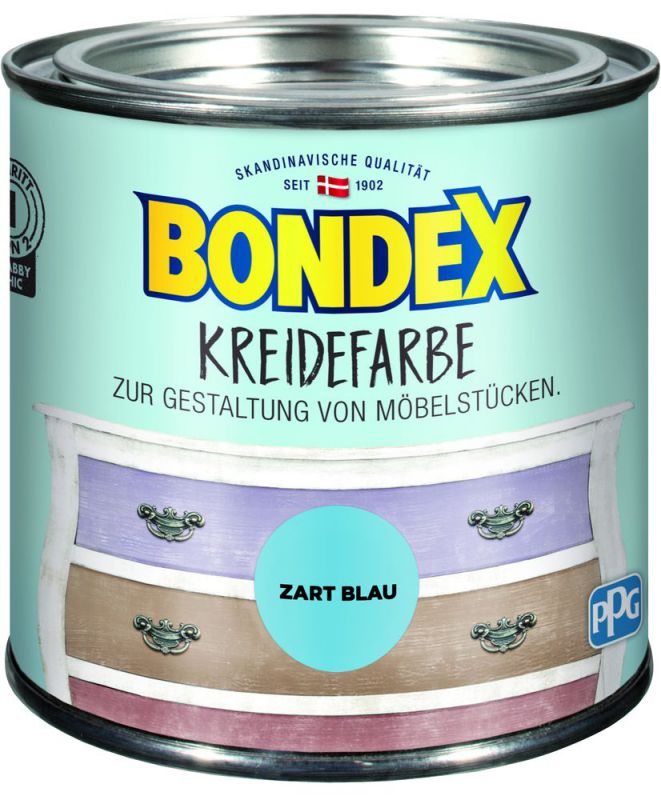  Bondex Kreidefarbe Zart Blau 0,5 l - 386518 