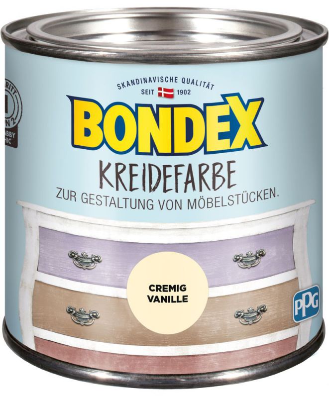  Bondex Kreidefarbe Cremig Vanille 0,5 l - 386530 