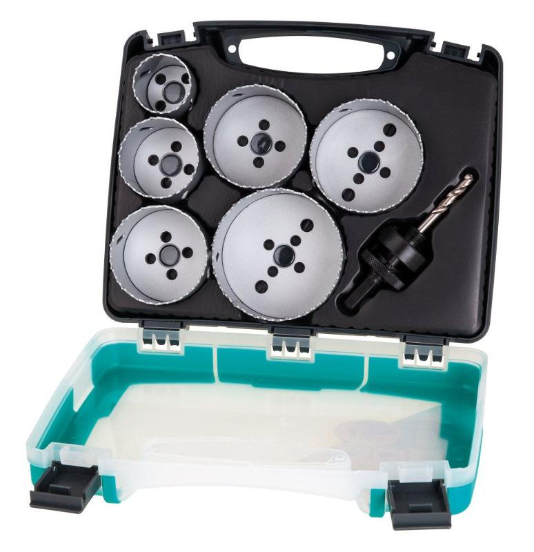 wolfcraft 1 Lochsägen-Set BiM "Elektrizität" 