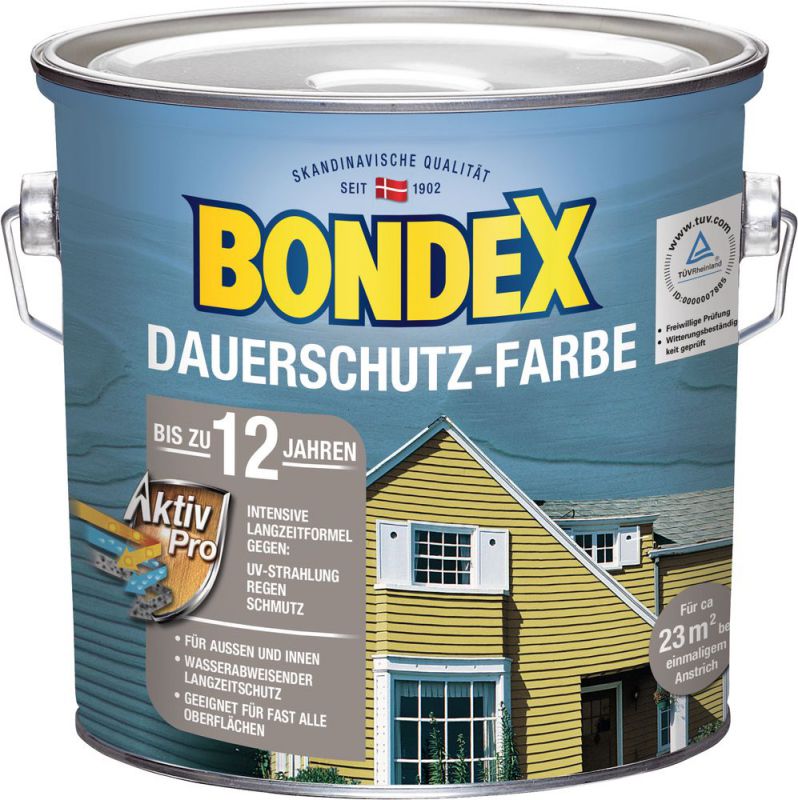 Bondex Dauerschutz-Holzfarbe Kakao / Schokoladenbraun 2,50 l - 329889