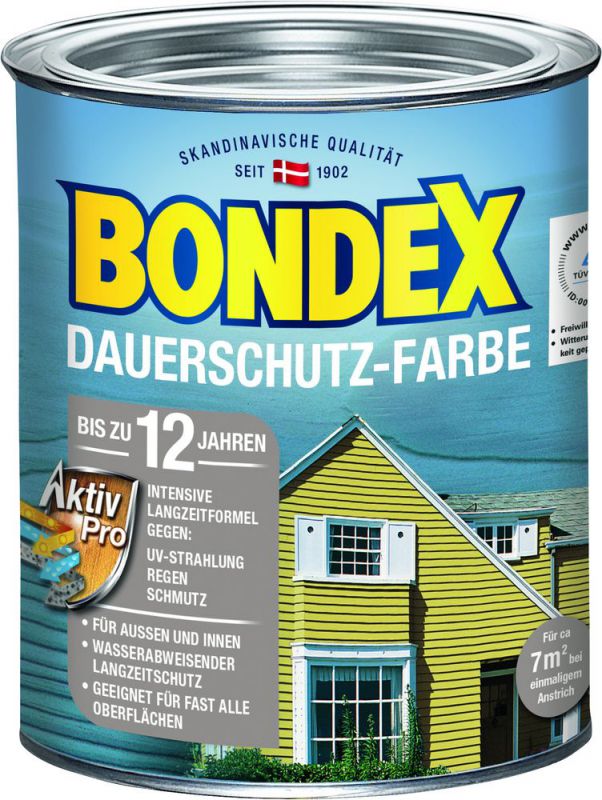 Bondex Dauerschutz-Holzfarbe Taubenblau 0,75 l - 329880