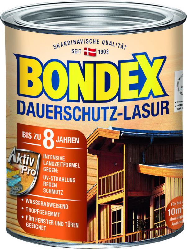 Bondex Dauerschutz-Lasur Rio Palisander 0,75 l - 329936