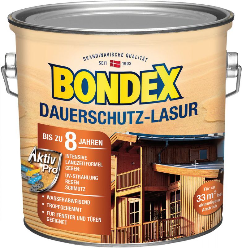 Bondex Dauerschutz-Lasur Mahagoni 2,50 l - 329911