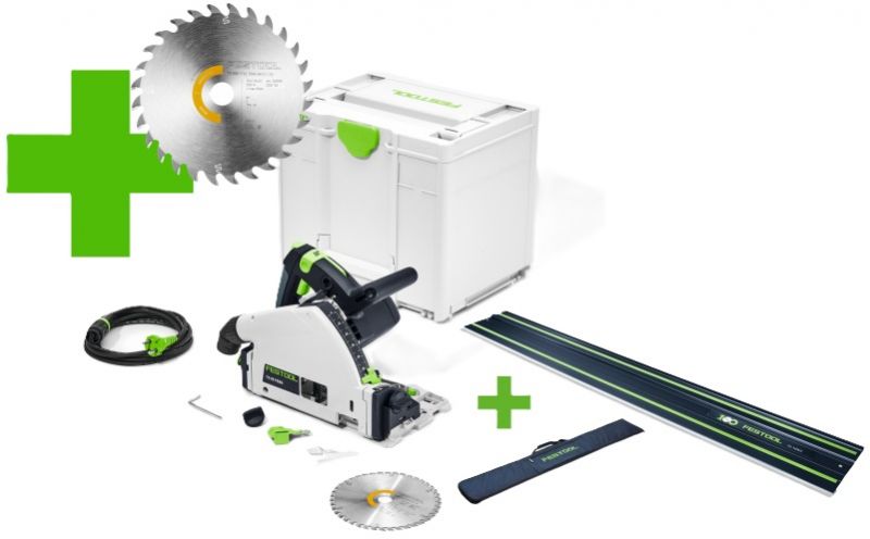 FESTOOL Tauchsäge TS 55 F-Plus Master Edition + FS 1400/2 BL + FS-BAG 1400 - 577843_A
